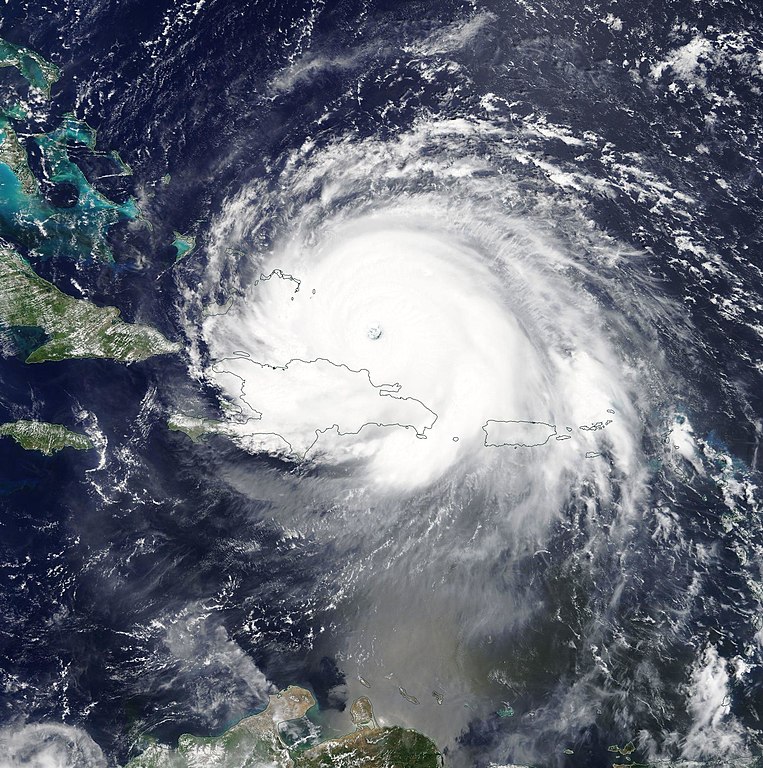 Hurricane Irma over Hispanola on September 7